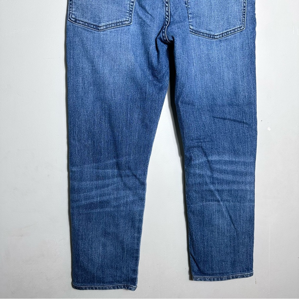 7 For All Mankind Light Blue Slim Straight Jeans - Picture 8 of 13